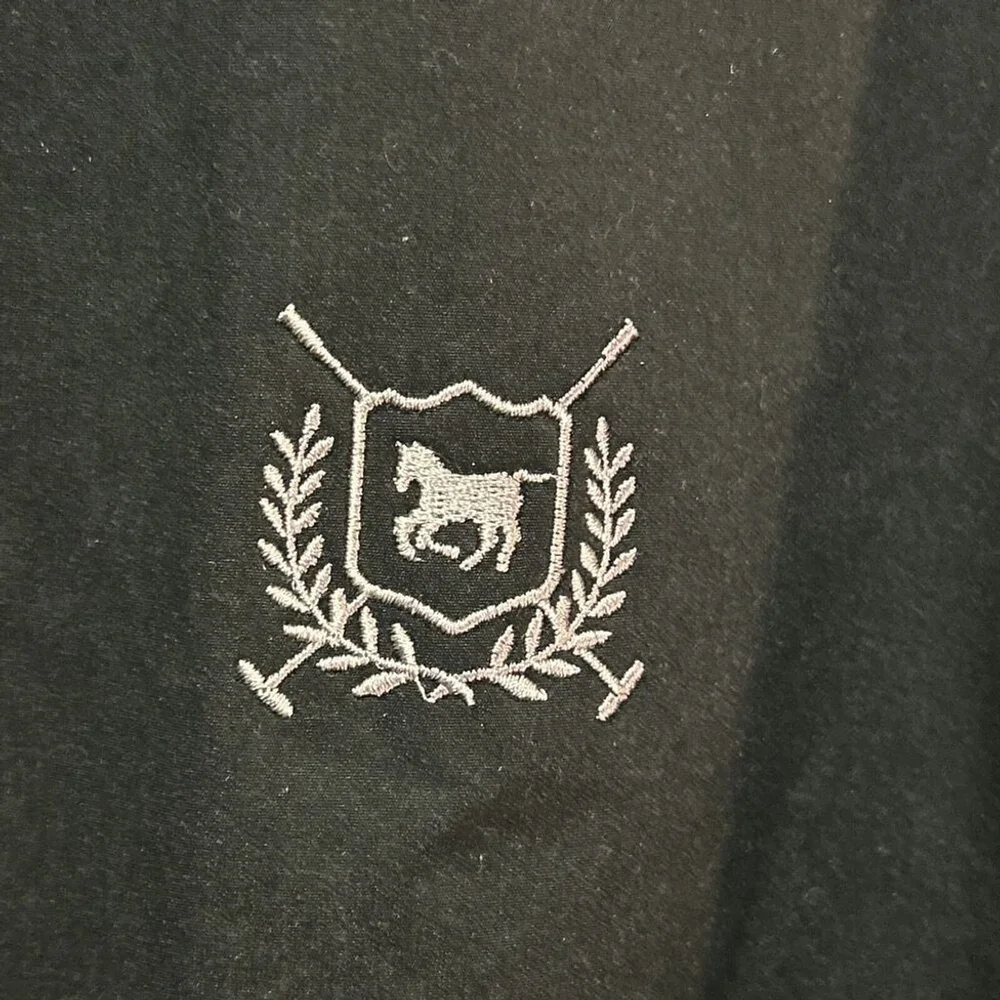 US Polo Assn Black Zip Up Jacket Logo Large
